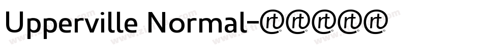 Upperville Normal字体转换
